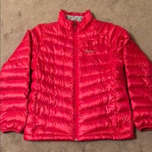 PINK MARMOT DOWN JACKET